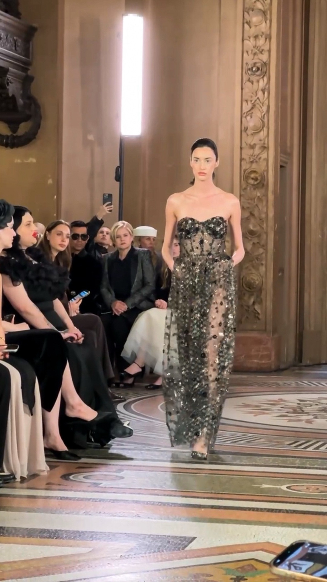 Such beautiful details at The Muse fashion show 😍 The green dress makes me so excited for spring!

#parisfashionweek #ltkfashionmonth