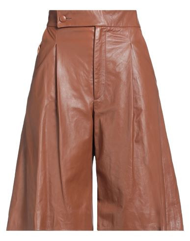 Nynne Woman Pants Tan Size 2 Soft Leather | YOOX (US)