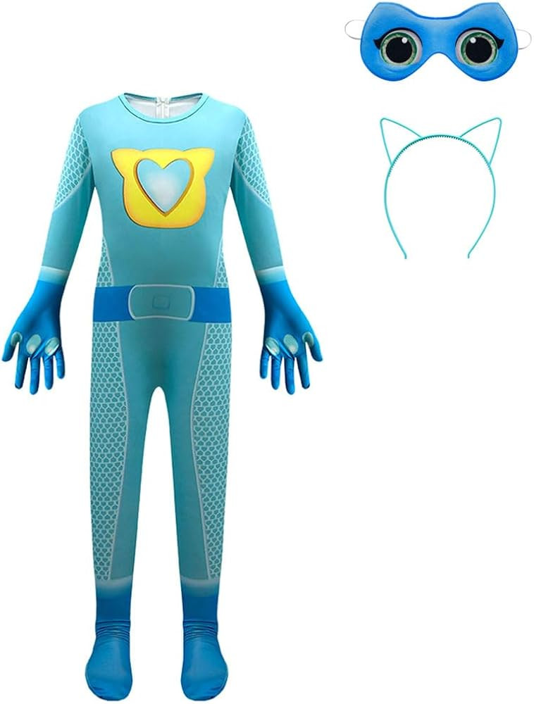 AGRIBAZAAR Cute Kitties Cosplay Costume for Kids with Mask and Headband, 3-10Y | Amazon (US)