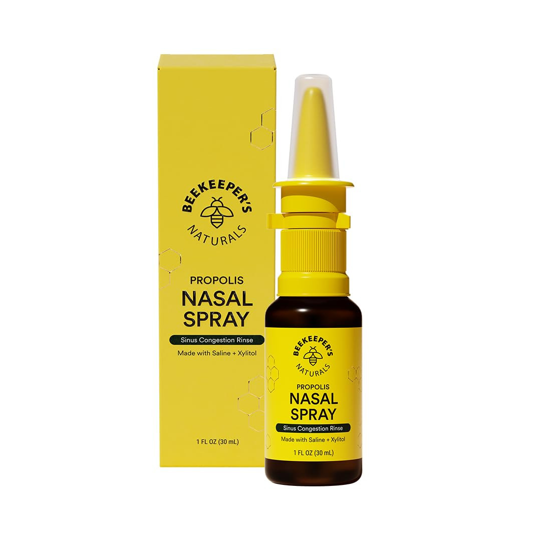 Beekeeper's Naturals Nasal Spray for Adults with Propolis, Xylitol & Saline, Clears Nasal Congest... | Amazon (US)