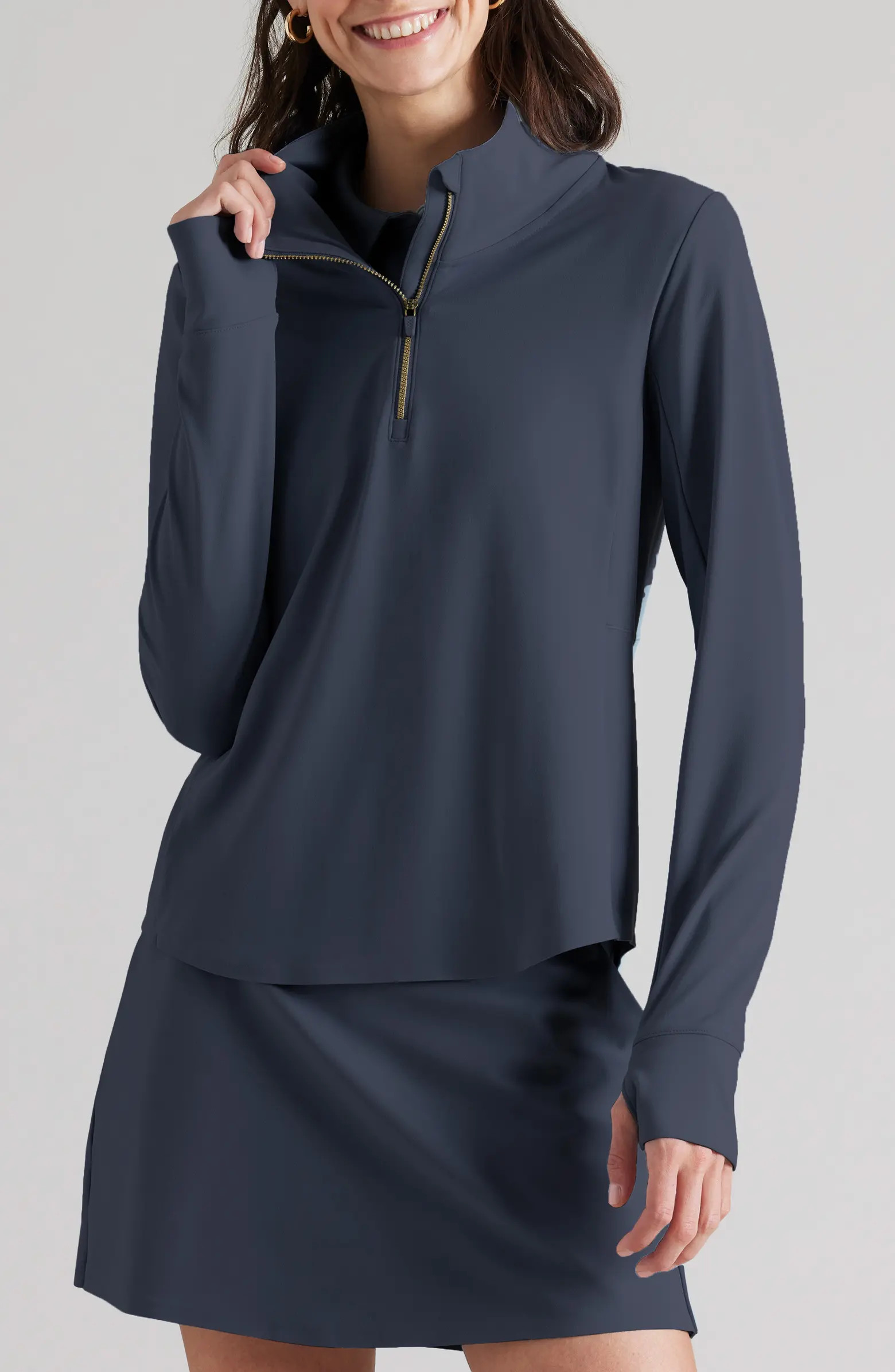 Course to Court Long Sleeve Quarter Zip Top | Nordstrom