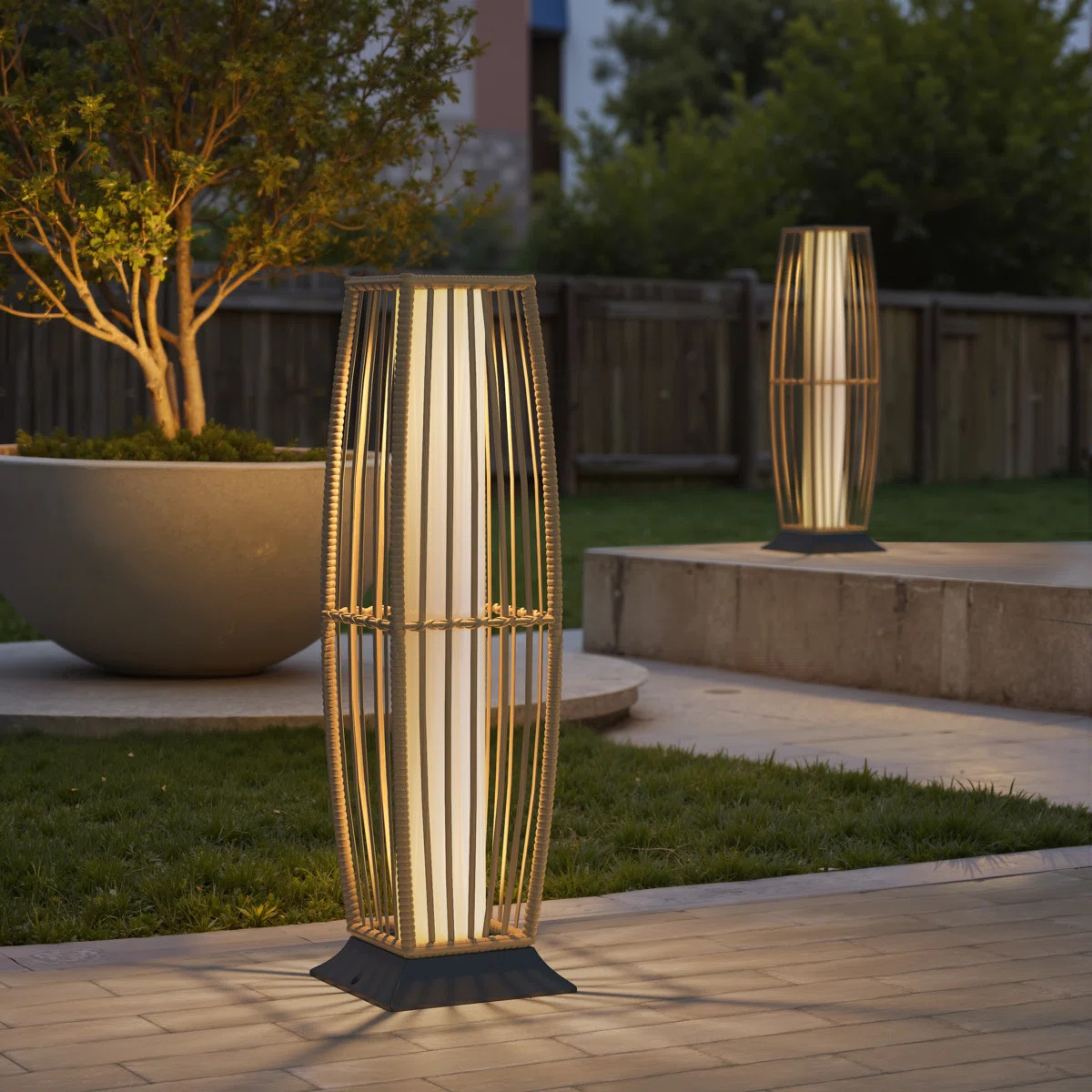 30.71” Solar Integrated Led Outdoor Floor Lamp | Wayfair North America