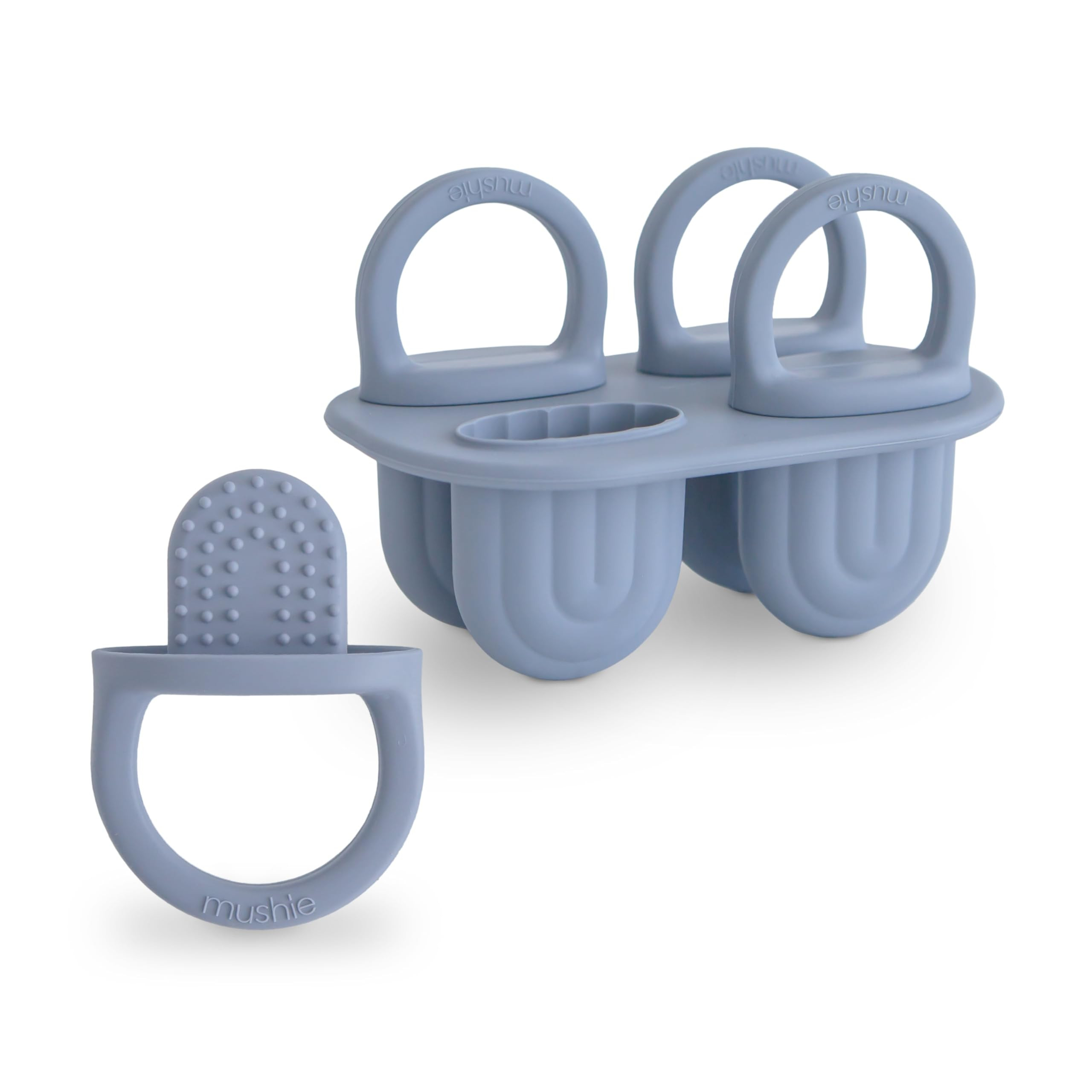 mushie Toddler Ice Pop Tray (Tradewinds) | 4 Pieces x 1 oz | BPA Free | Amazon (US)