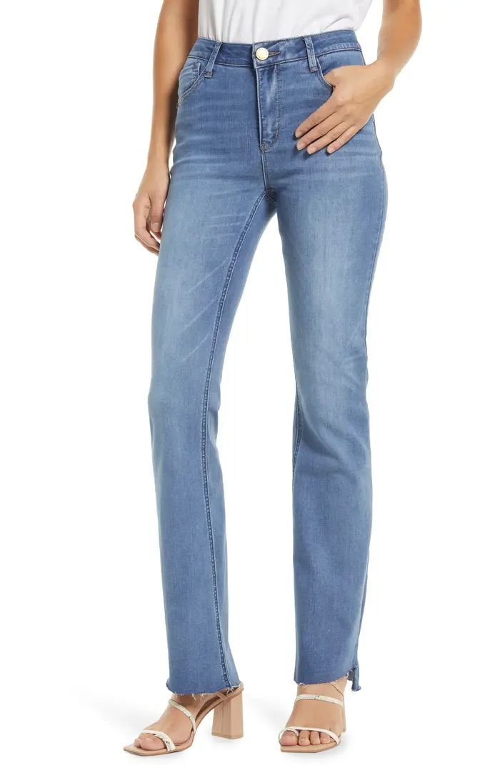Ab-Solution Itty Bitty Frayed Step Hem Bootcut Jeans | Nordstrom
