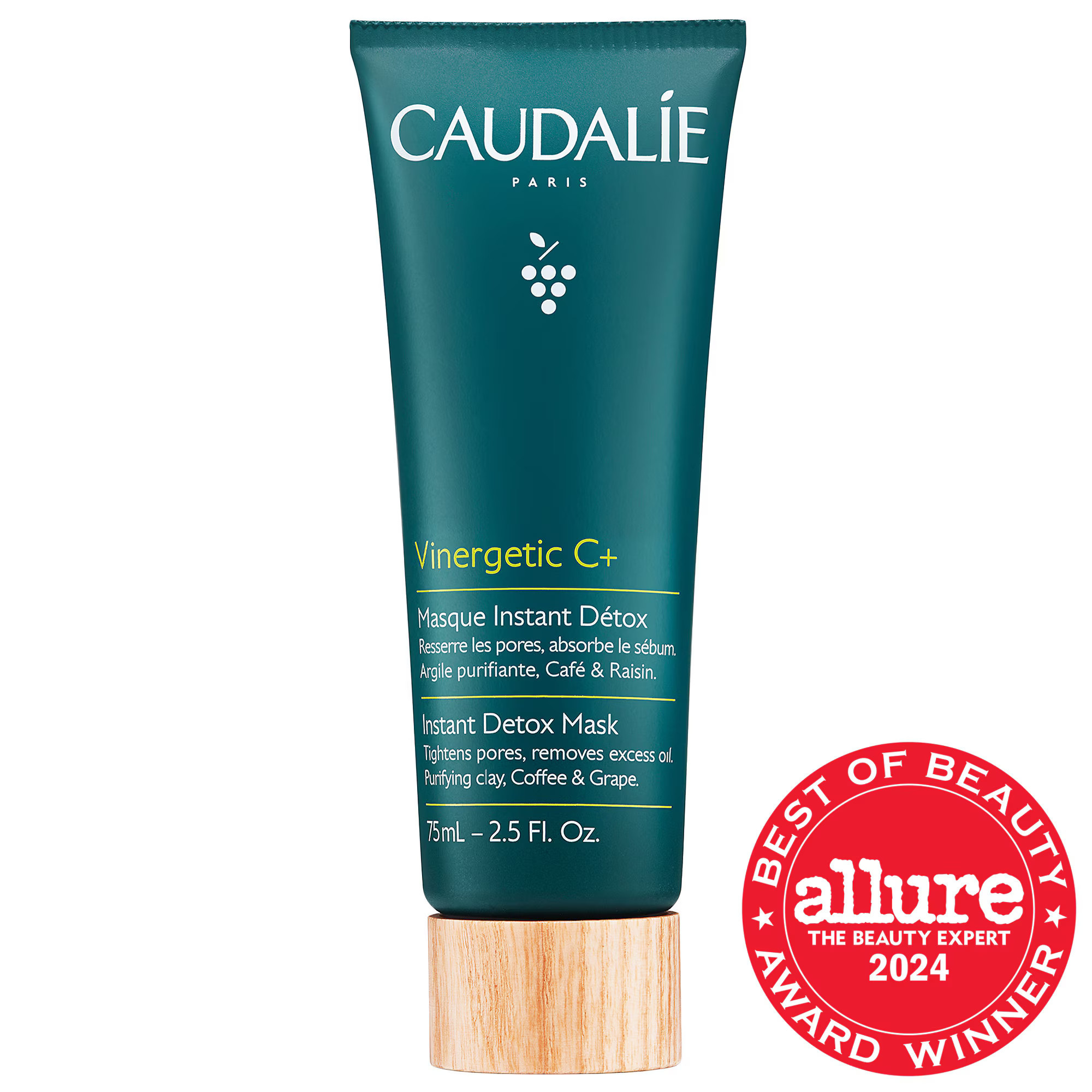 Caudalie Pore Minimizing Instant Detox Mask 2.5 oz/ 75 mL | Sephora (US)