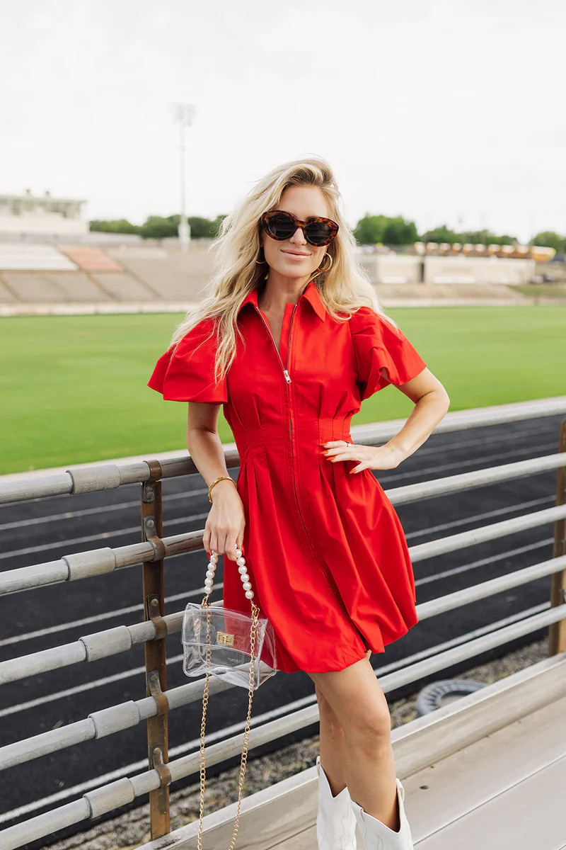 Go With Grace Dress - Red | The Impeccable Pig