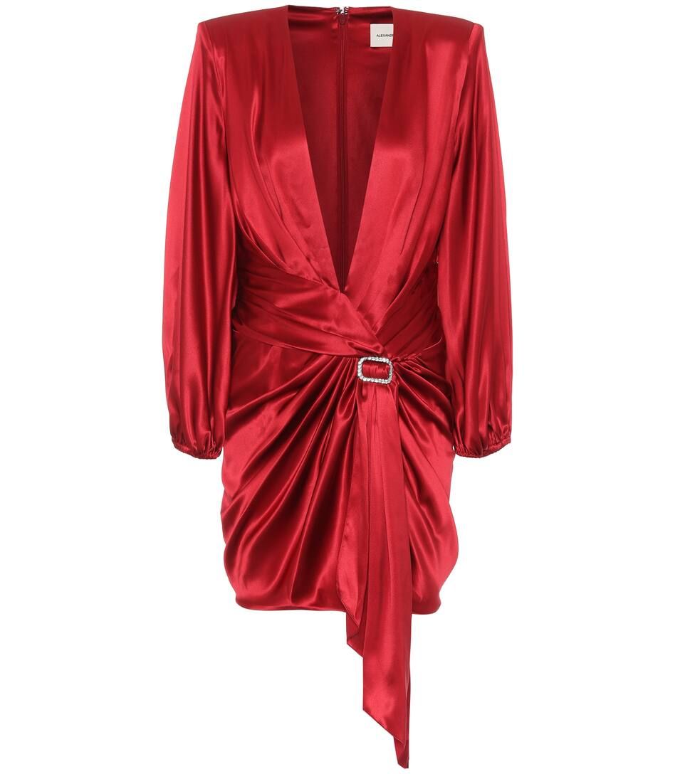 Stretch silk-satin dress | Mytheresa (UK)