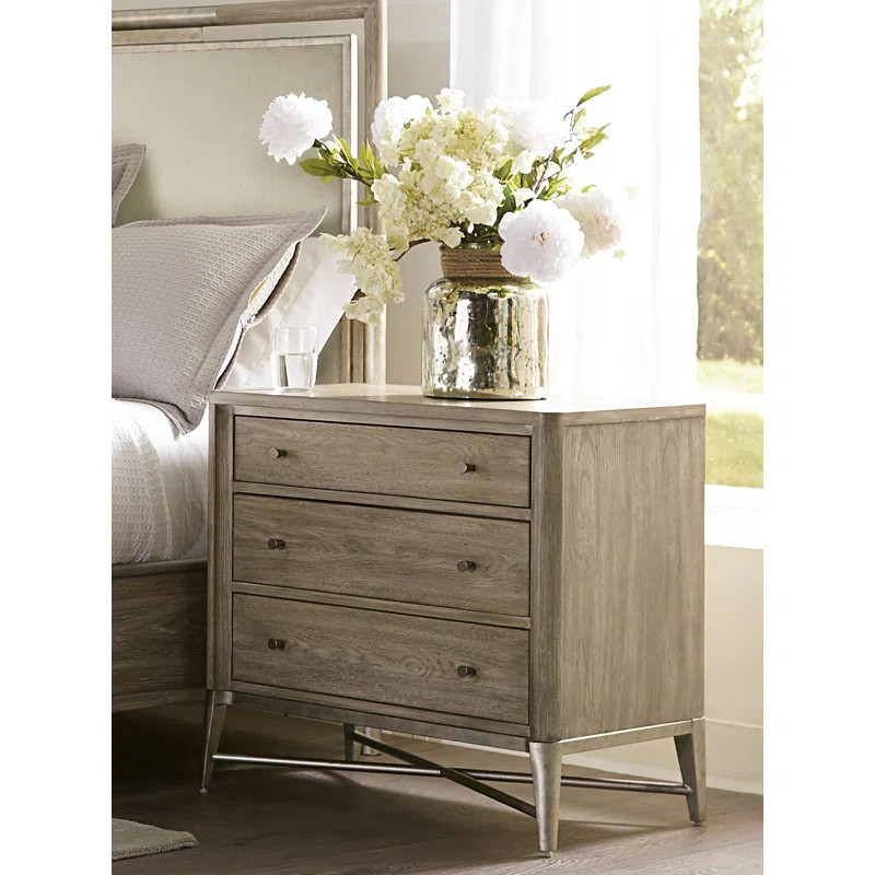 Regan 3 - Drawer Nightstand | Wayfair North America