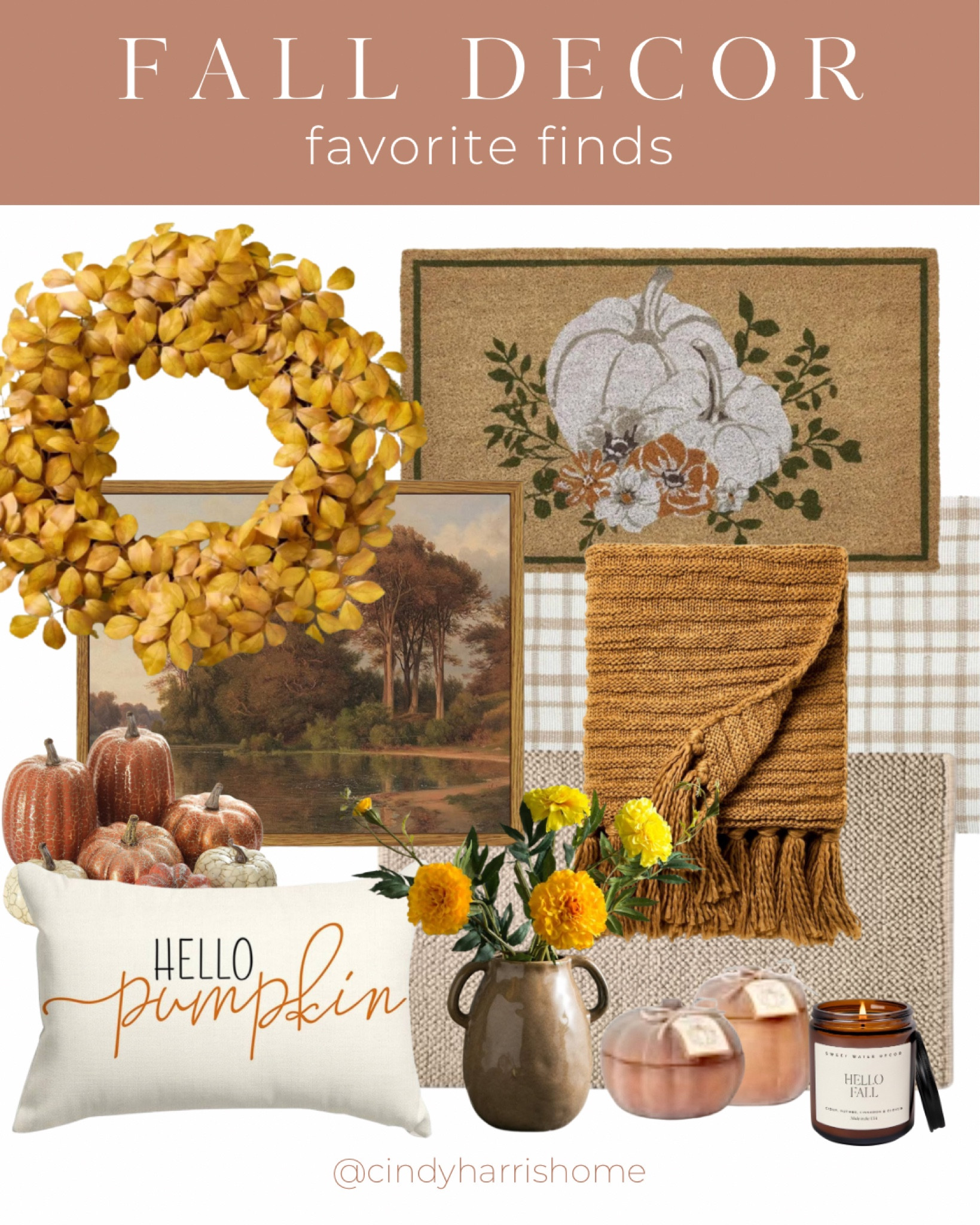 All of my home decor fall favorites! 
