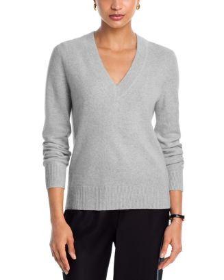 100% Cashmere V Neck Sweater - Exclusive | Bloomingdale's (US)