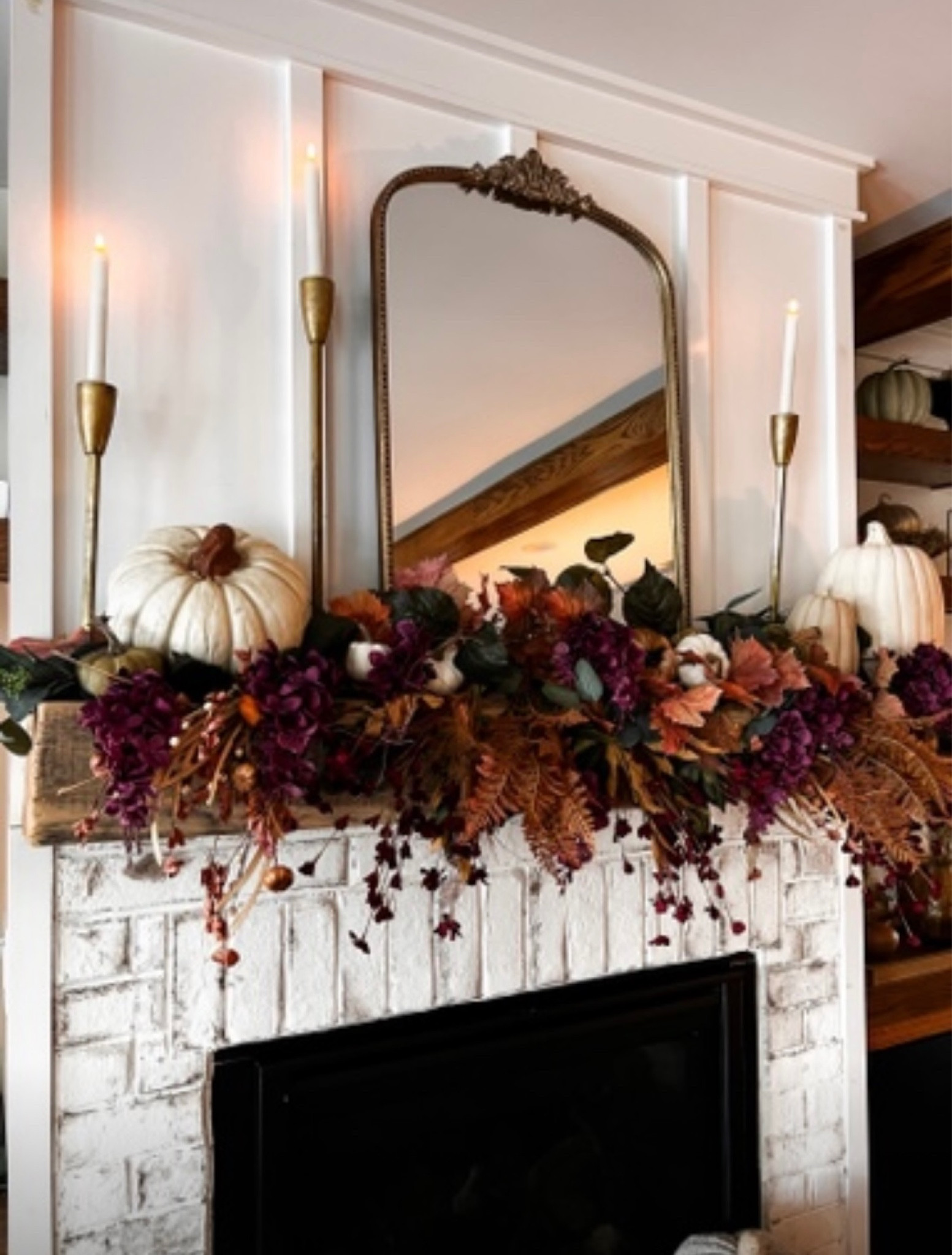 Fall mantle ideas for a classy look with traditional and moody fall colors. 

#LTKHome #LTKSeasonal