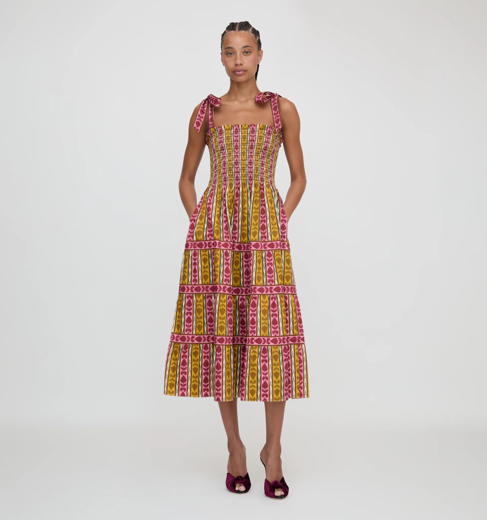 The Ribbon Ellie Nap Dress - Ikat Topiary | Hill House Home