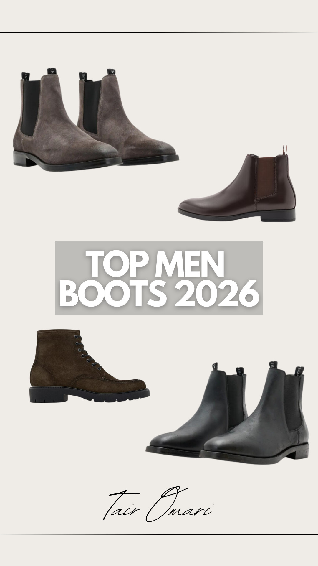 My Recommended Boots For Men For 2026! 
----
 

 

#LTKStyleTip #LTKShoeCrush 

#LTKMens