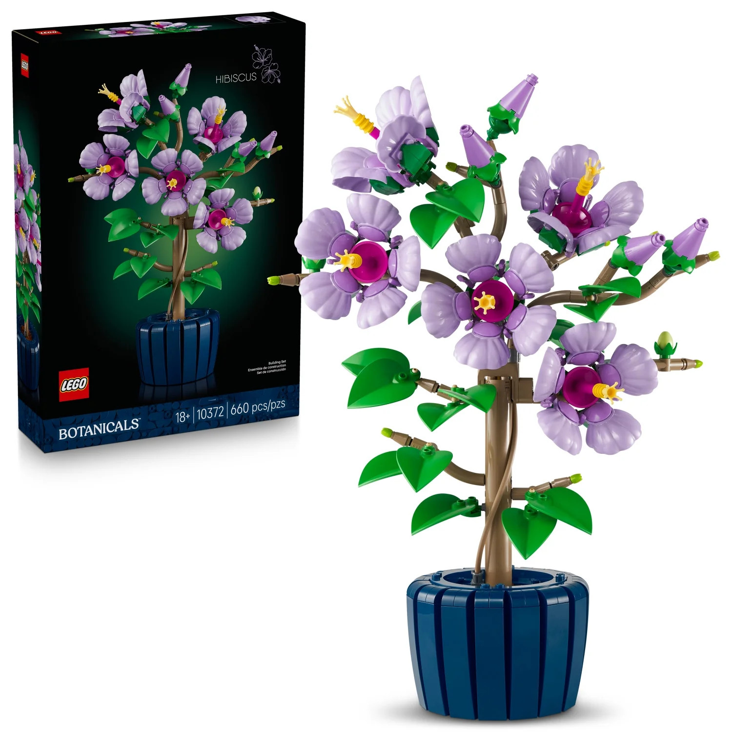 LEGO Botanicals Hibiscus Flower Building Set - Artificial Plant & Flower Building Blocks for Wome... | Walmart (US)