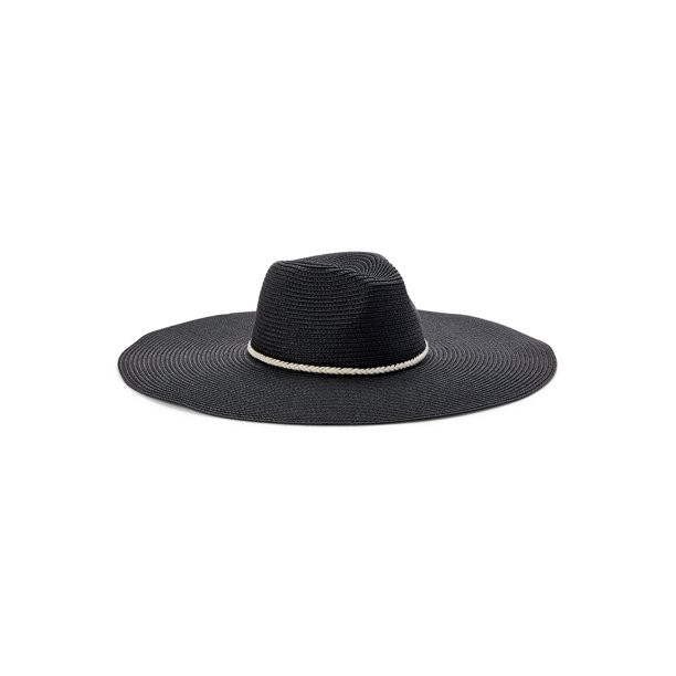 Time and Tru Floppy Hat w/ Braided Trim | Walmart (US)