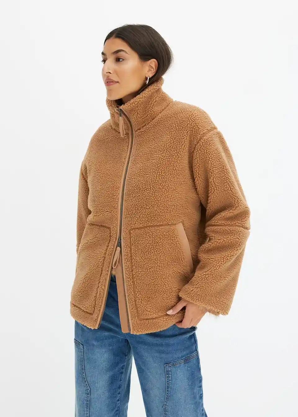 Gefütterte Teddy-Fleece Jacke | Bonprix DE