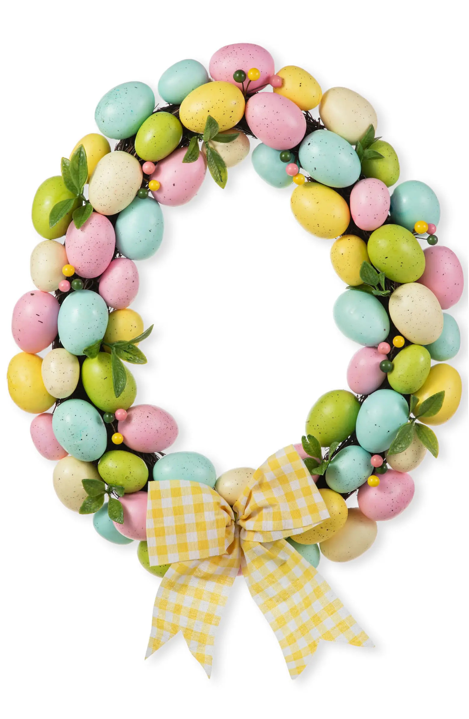 18"D Easter Egg Shaped Eggs Wreath | Nordstrom