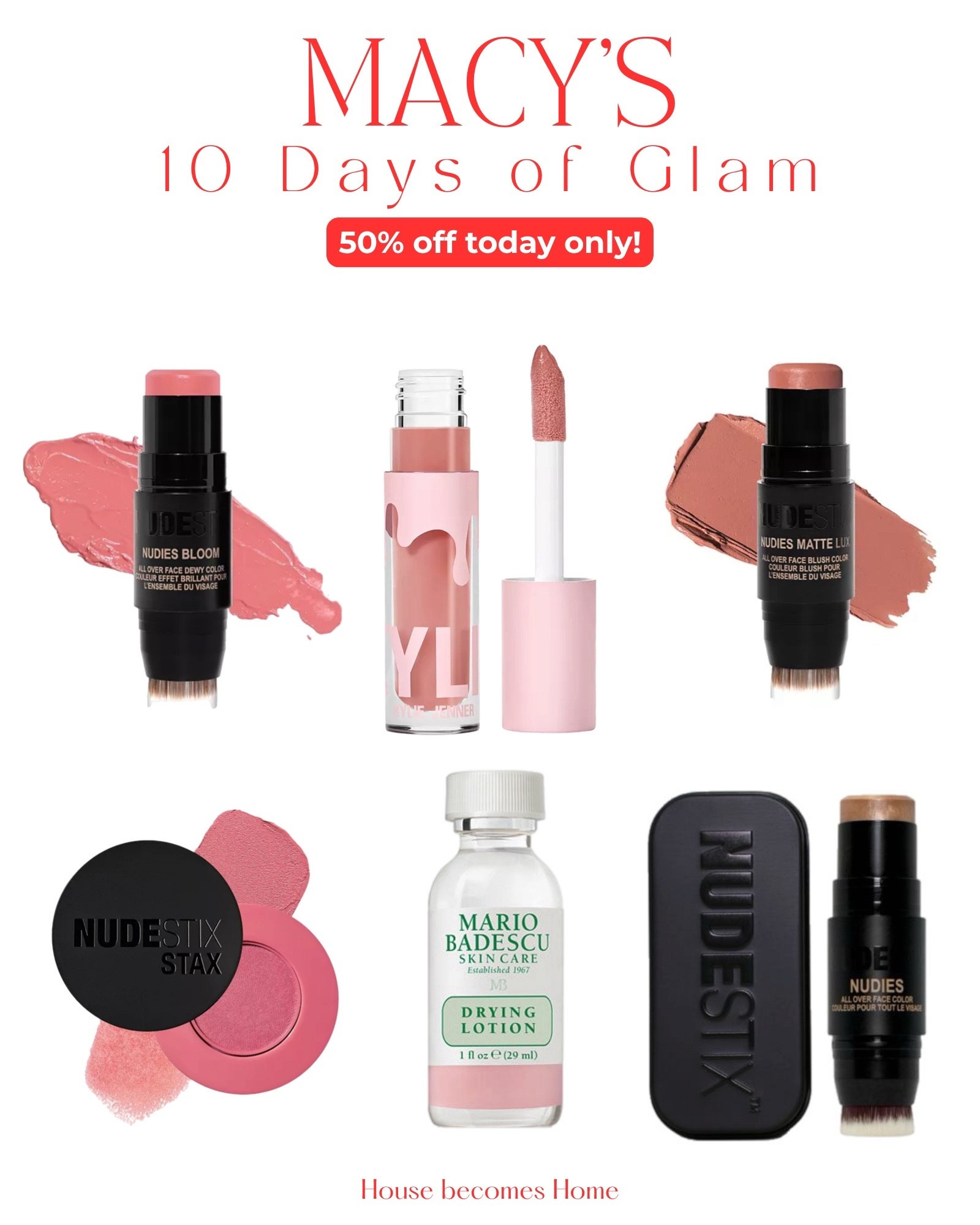 Macy’s 10 Days of Glam! 50% off today only!



#LTKFindsUnder50 #LTKSaleAlert #LTKBeauty