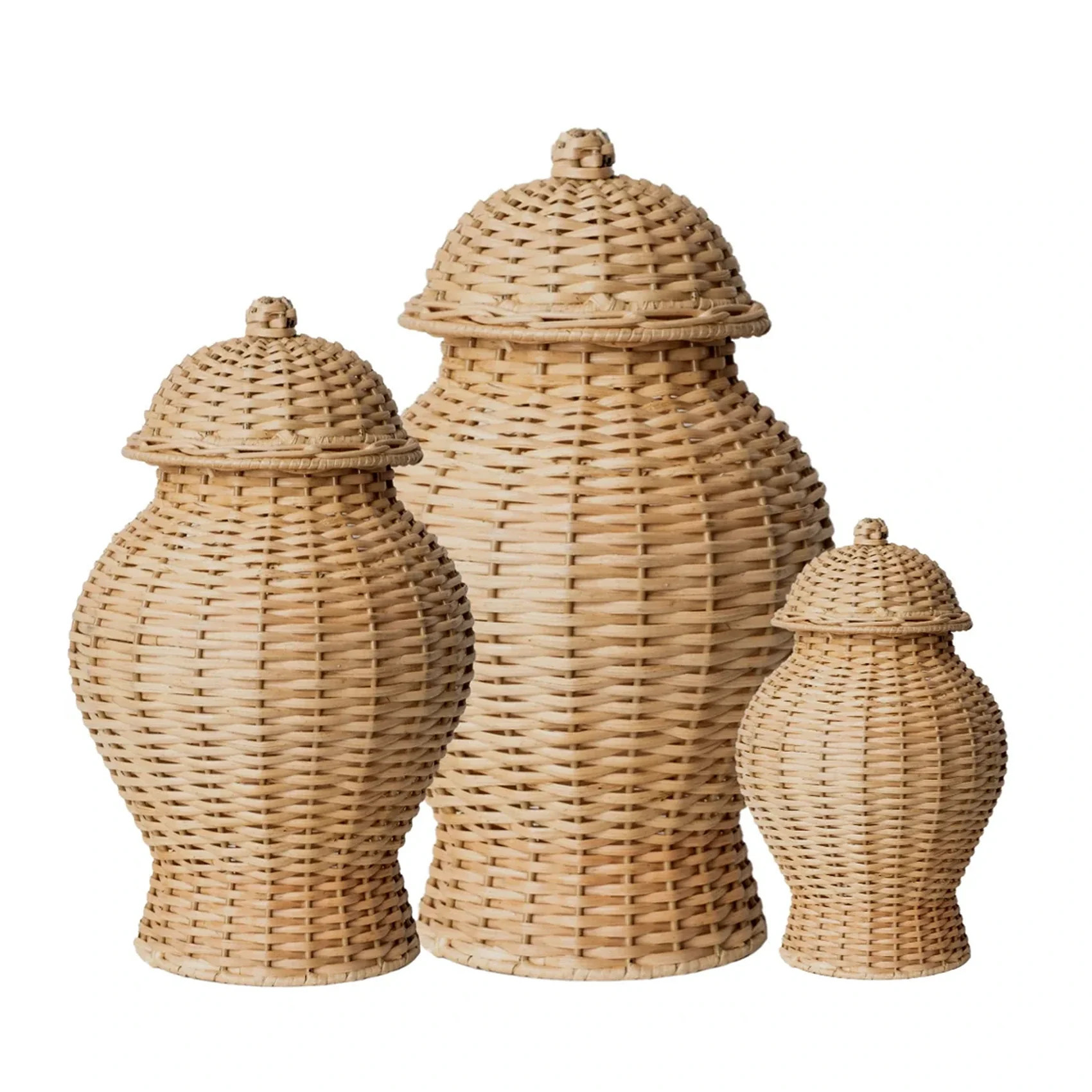 Round Wicker Jar (4 Sizes) | Gorgeous Living
