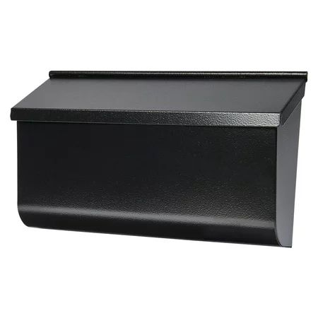 Gibraltar Mailboxes Woodlands Medium, Horizontal, Steel, Wall Mount Mailbox, Black, L4009WB0 | Walmart (US)