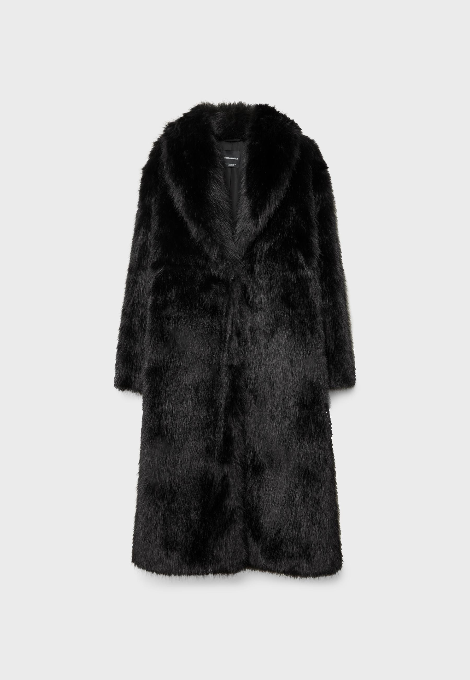 Long faux fur coat - Women's Stradimarket | Stradivarius United Kingdom | Stradivarius (UK)