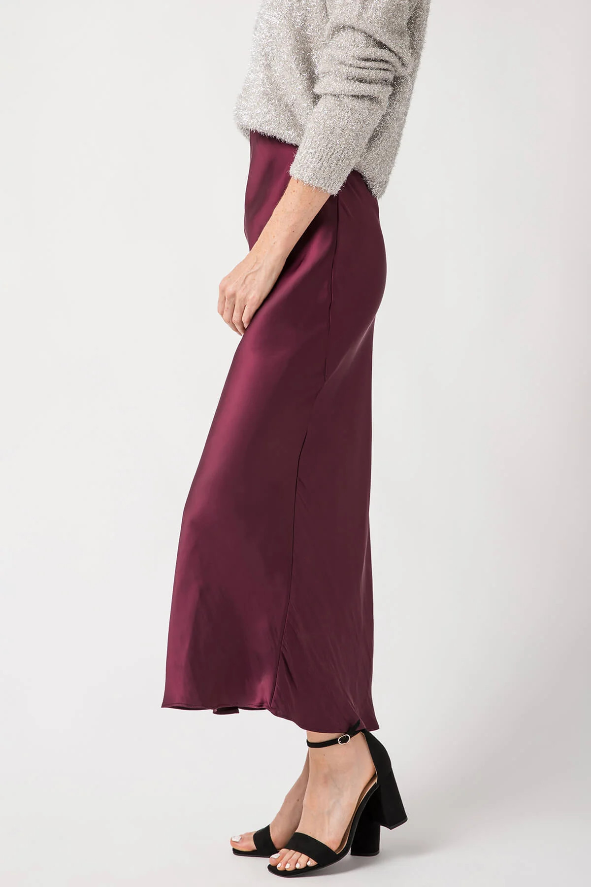 Z Supply Europa Poly Sheen Skirt | Social Threads