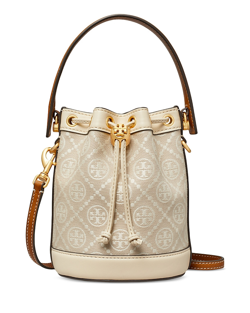 Tory Burch T Monogram Jacquard Mini Bucket Bag | Bloomingdale's (US)