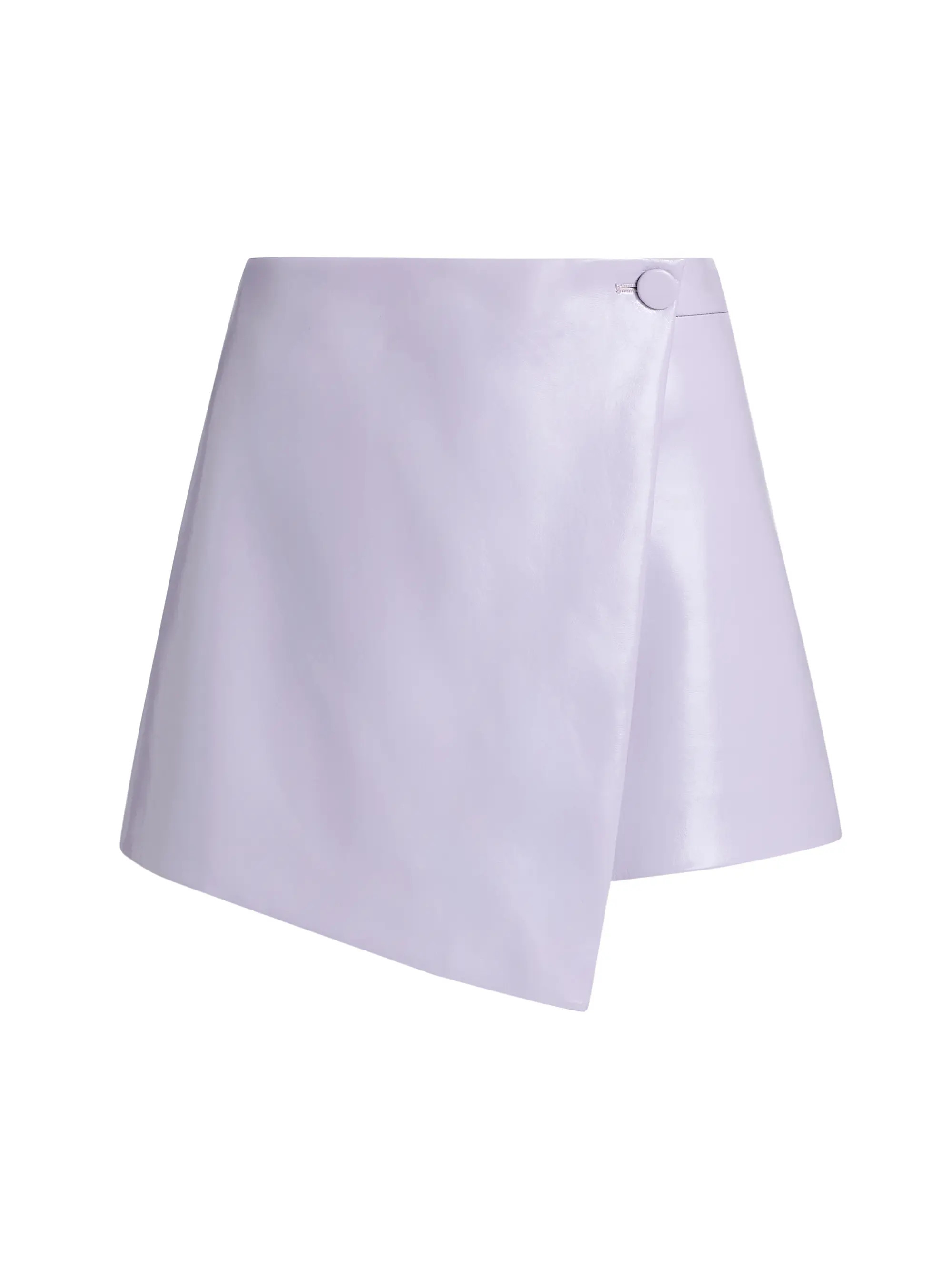 Stella Faux-Leather Wrap Miniskirt | Saks Fifth Avenue