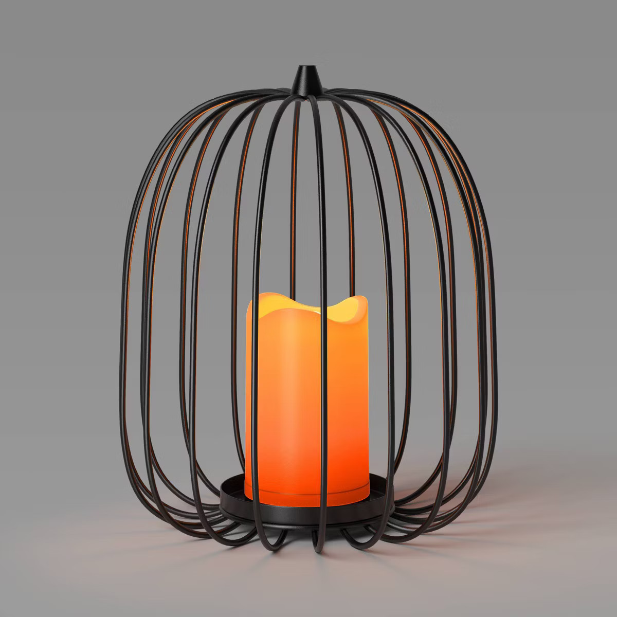 10" Lit Metal Pumpkin Lantern - Hyde and EEK! Boutique™ | Target