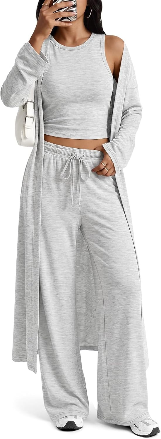 Trendy Queen 3 Piece Lounge Sets for Womens Travel Outfits | Amazon (US)