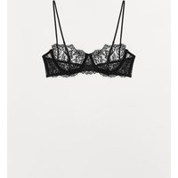 Zara - Underwire Lace Bra - Black - 38B (Us 38B) - Woman | Zara US