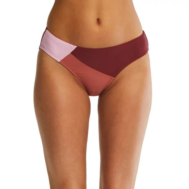 Time and Tru Women's Color Block Swimwear Bikini Bottoms | Walmart (US)