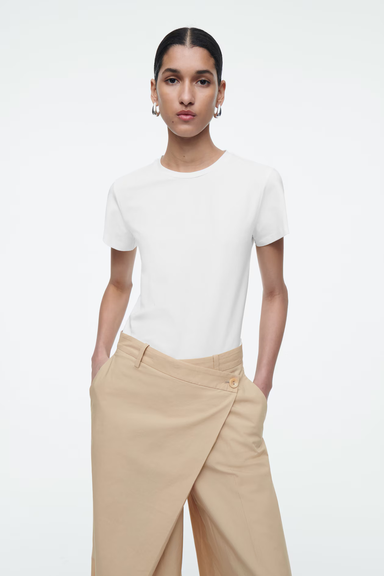 SHRUNKEN T-SHIRT - WHITE | COS (AU)