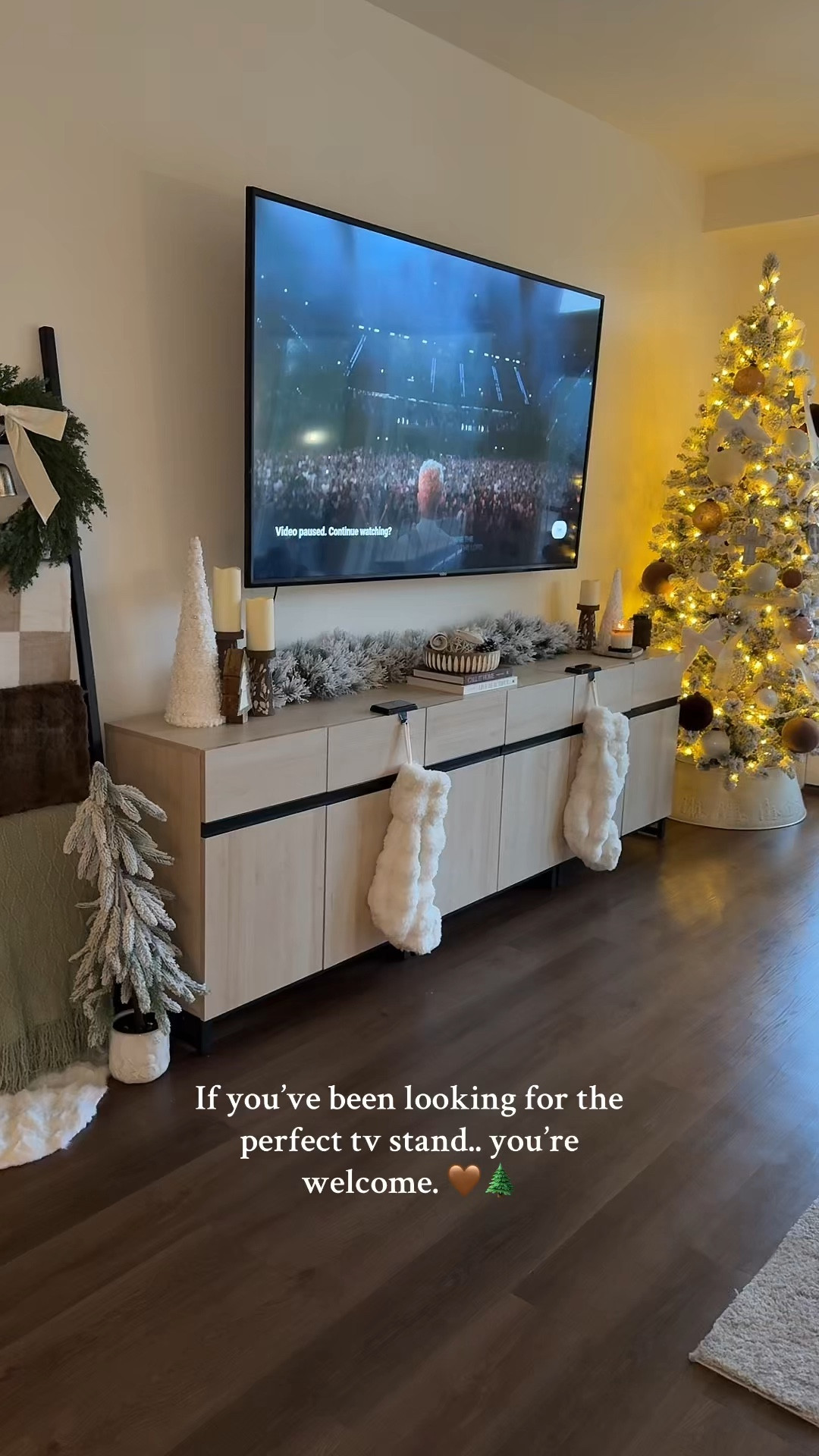 My entertainment center took blood sweat and tears to find and complete this masterpiece 🫶🏼🤎 I am so proud of the final turnout! 

#LTKHoliday #LTKGiftGuide #LTKdayinmylife