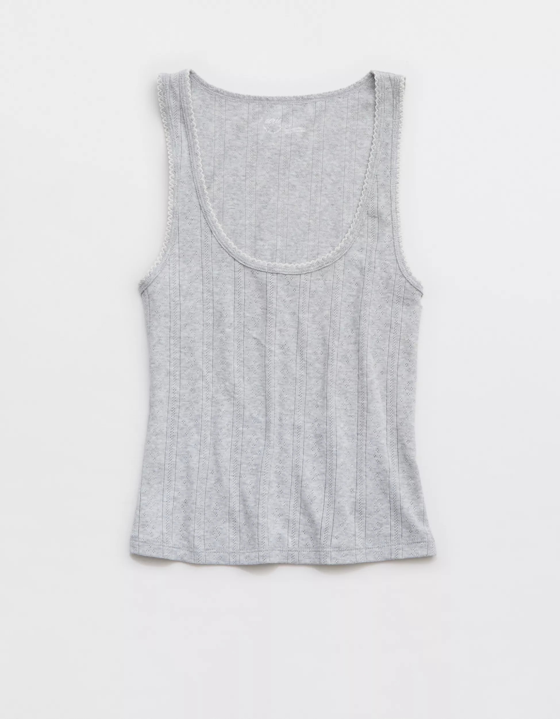 Aerie Off-Duty Pointelle Tank Top | Aerie