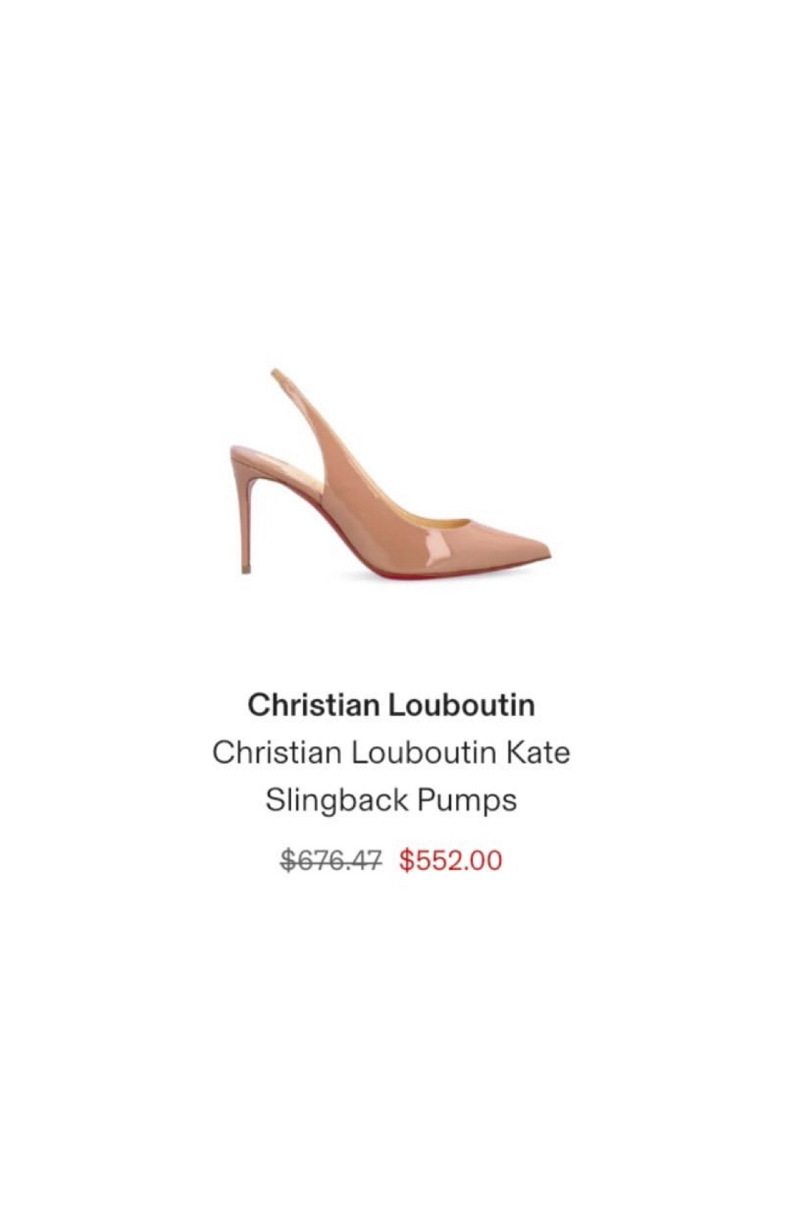 Christian Louboutin Kate Slingback Pumps 

#LTKsalealert #LTKshoecrush #LTKSale