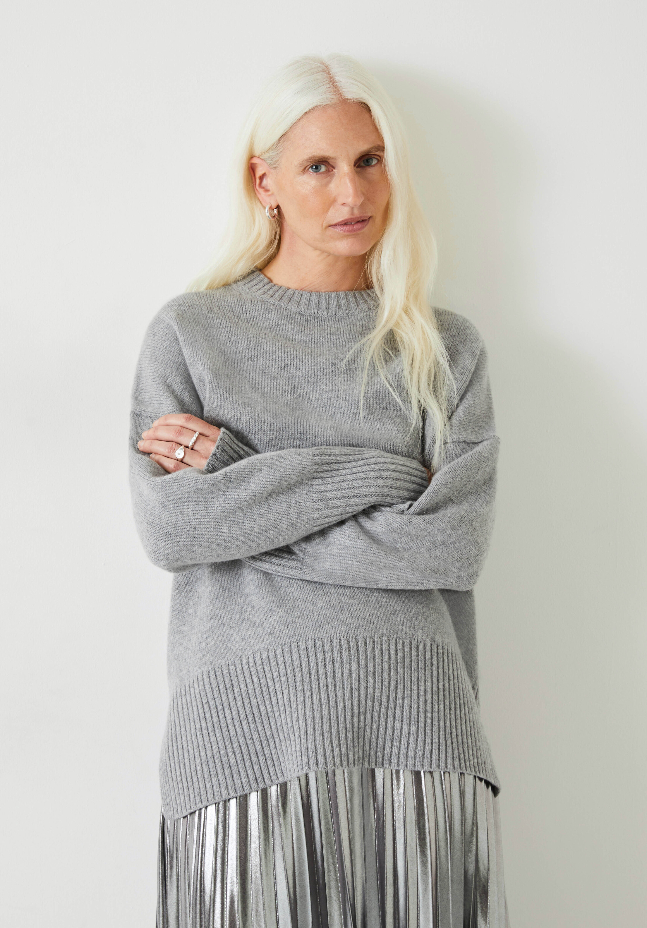 Danielle Split Back Wool Jumper | Hush UK