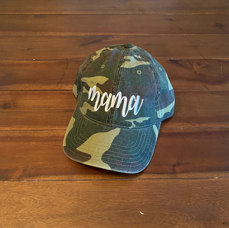 Mama Camo Hat | Mom Camo Baseball Cap | Monogrammed Gift | Birthday Gift for Mom | Etsy (Global)