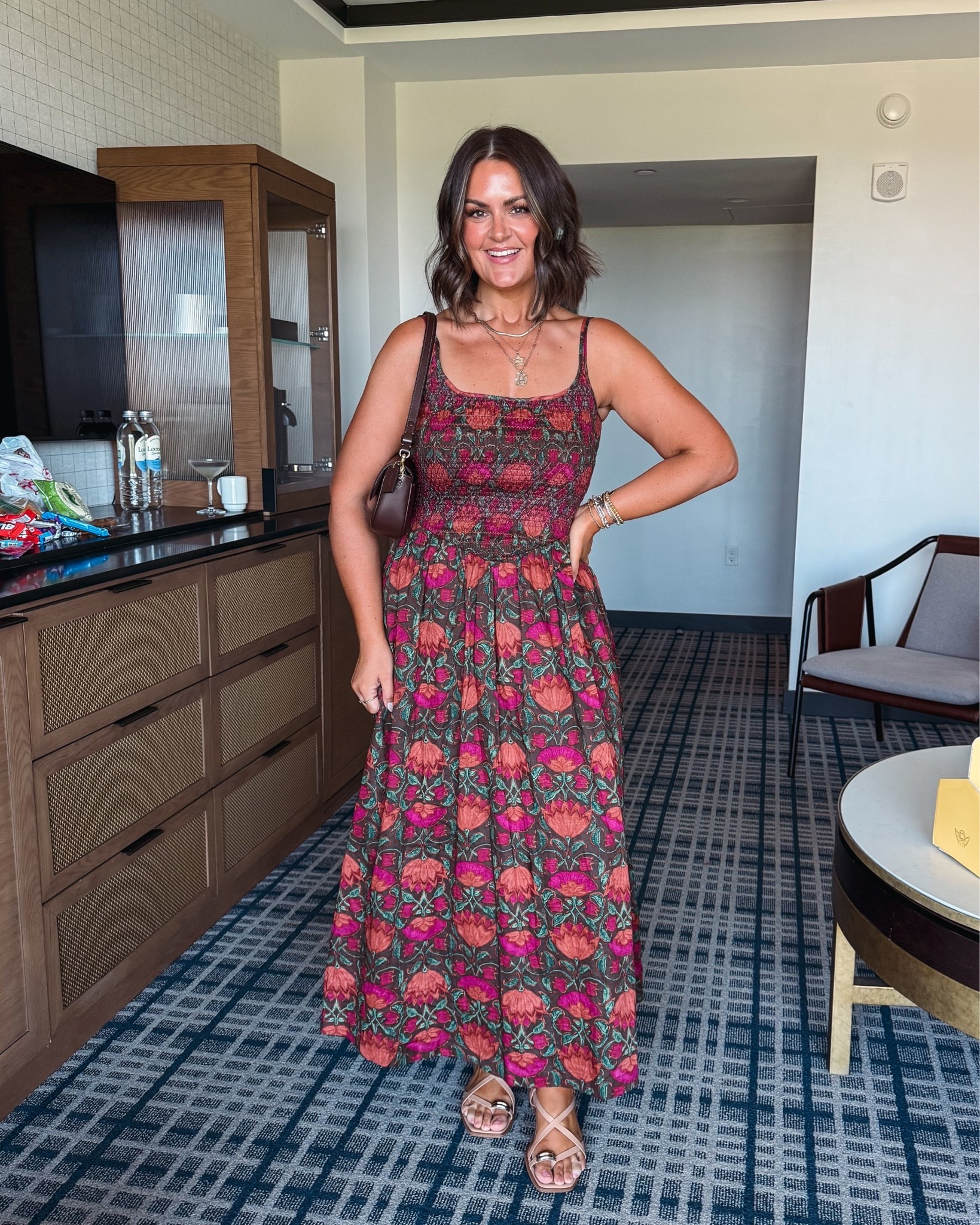Dress, sized down to a medium 
Large shapewear
sandals, true size 10

Size 12, midsize, summer dress, casual style @abercrombie

#LTKootd #LTKMidsize #LTKOver40