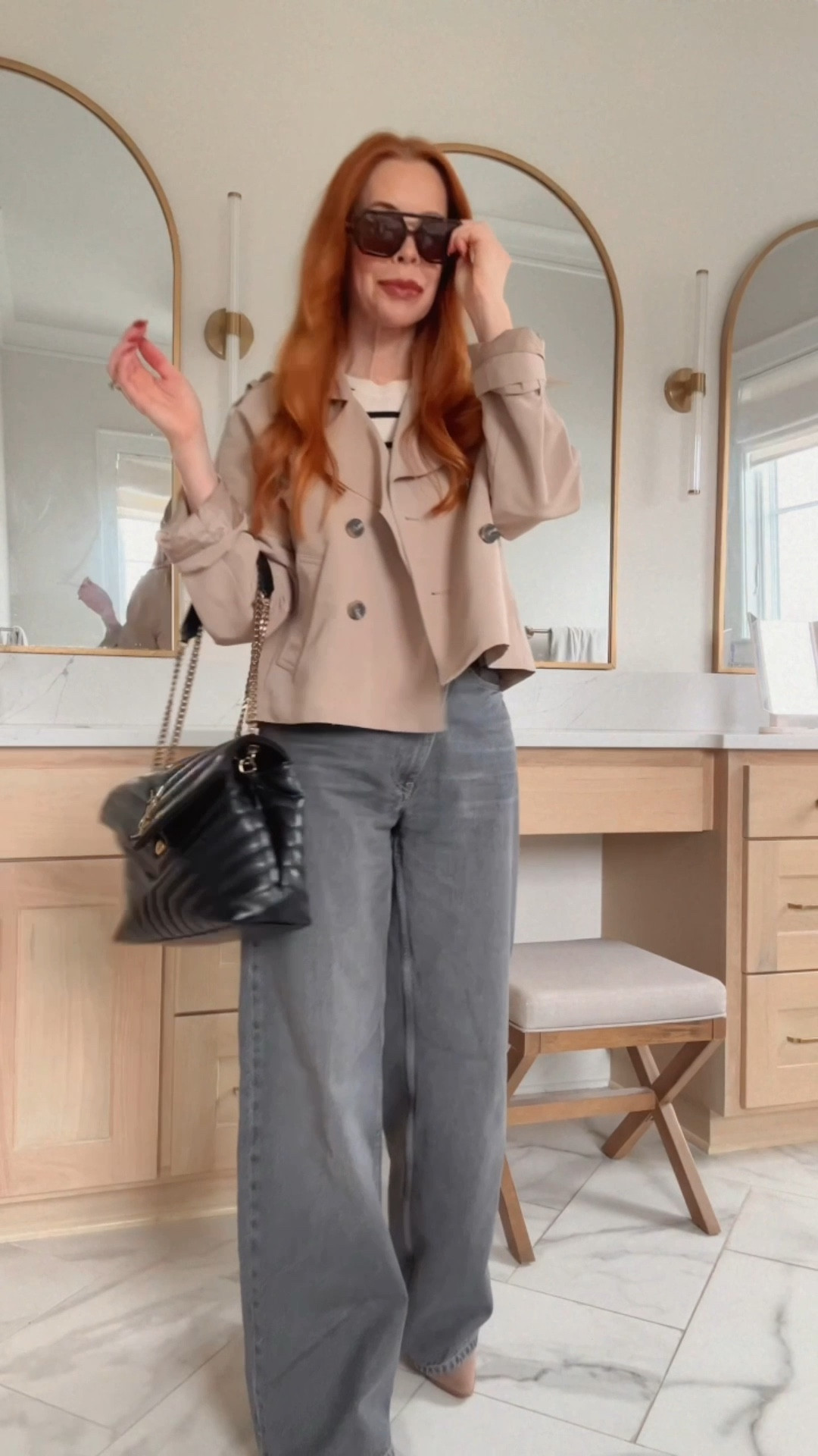 Jeans, Zara, work style. Trench. Winter outfit, classic style 

#LTKSeasonal #LTKOver40 #LTKWorkwear
