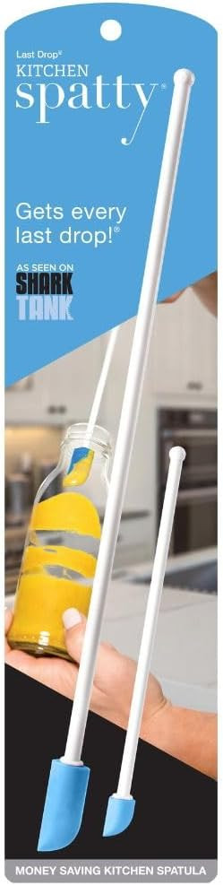 Spatty Daddy Kitchen Spatula Set (6 and 12 Inch Blue) Shark Tank Mom Made to Scrape Last Drop Fro... | Amazon (US)