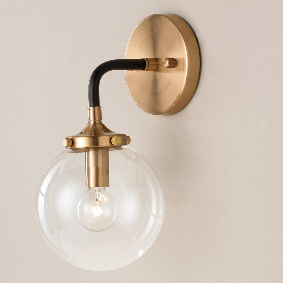 Mixed Metal Globe Sconce | Shades of Light