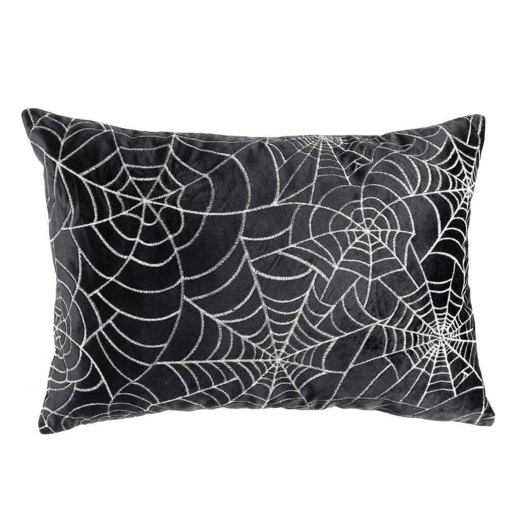 Spiderweb All Over Decorative Pillow | Lush Decor