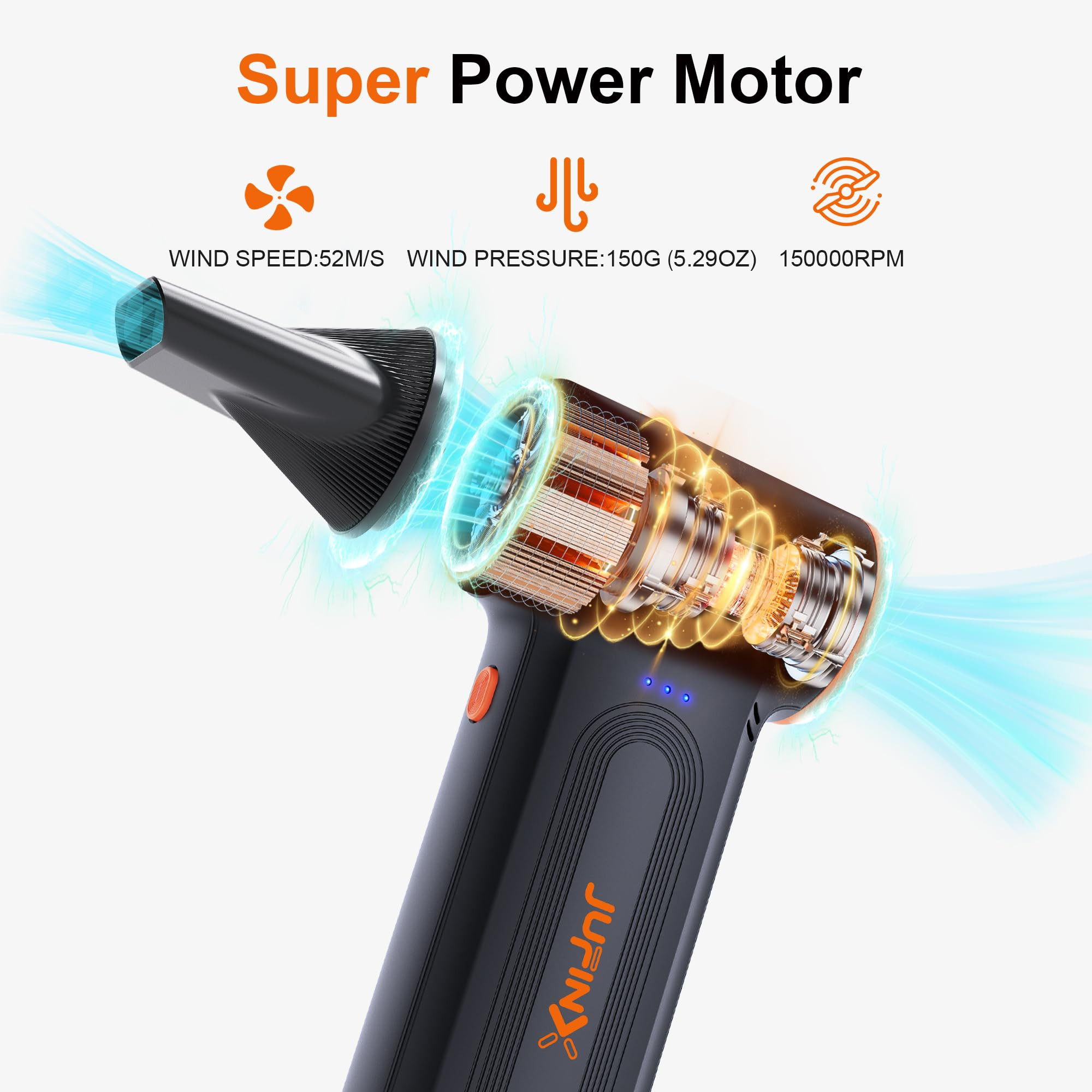 Compressed Air Duster-150000RPM Super Power Rechargeable Air Duster, 3-Gear Adjustable Mini Blowe... | Amazon (US)