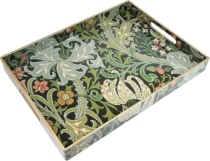 Spsyrine Serving Tray with Handles, Plastic Decorative Tray for Coffee Table, Living Room, Home D... | Amazon (US)