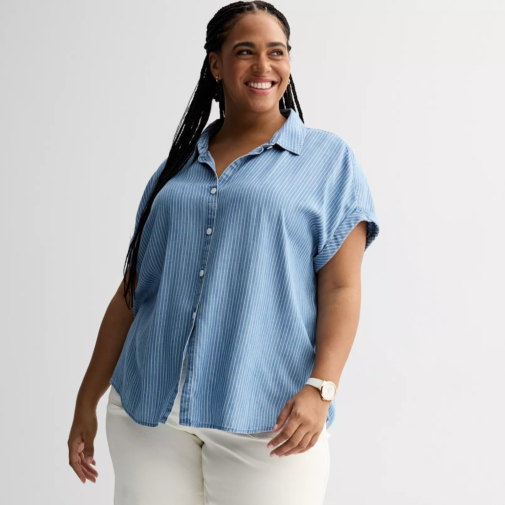 Plus Size Sonoma Goods For Life® Camp Shirt | Kohl's