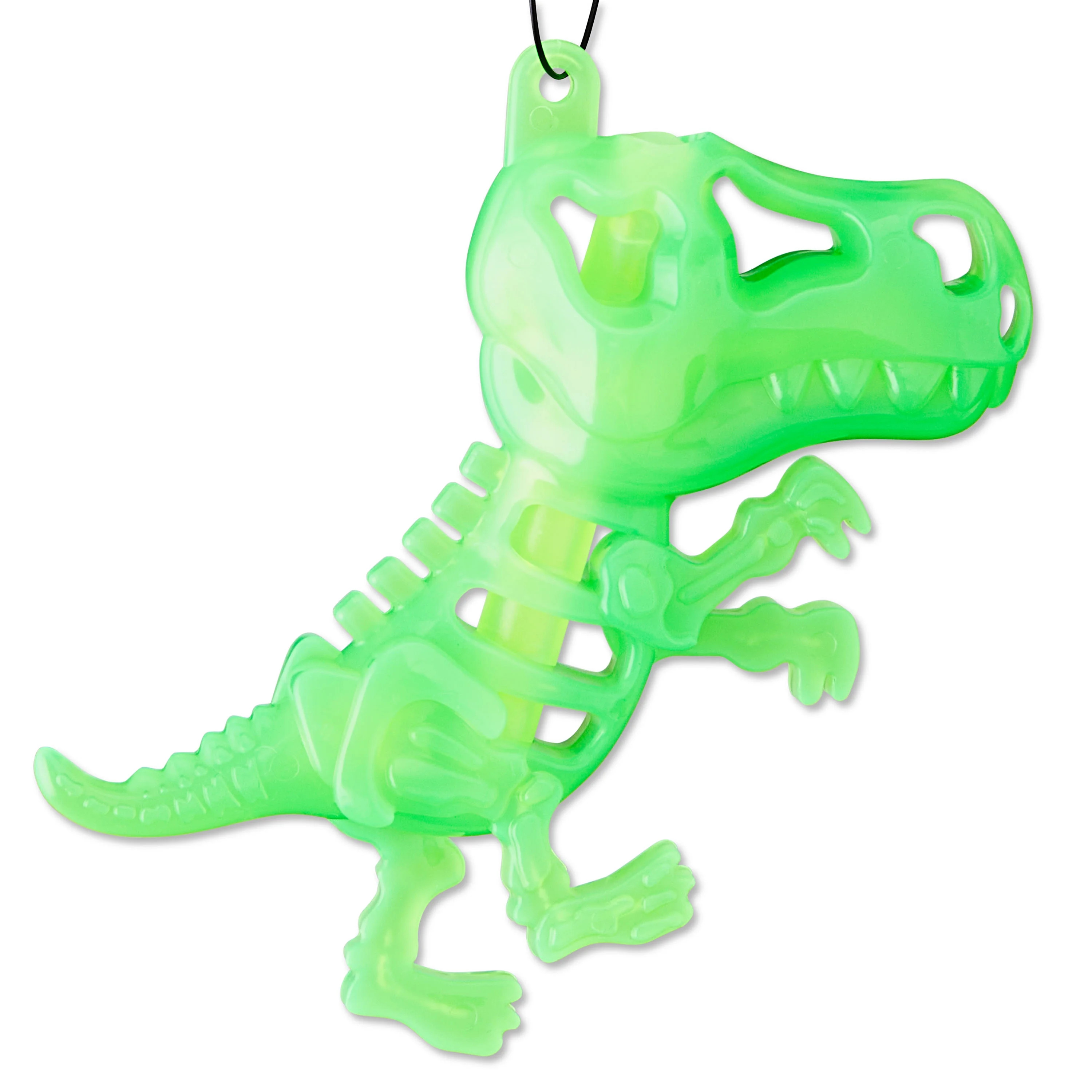 Halloween Glow Skeleton Dino Necklace, Green, Way to Celebrate | Walmart (US)