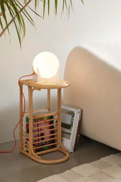 Rattan C-Side Table | Urban Outfitters (US and RoW)
