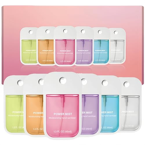 KING OF BIOTIN 6 Pcs Hand Sanitizer Spray, Portable Power Mist Hydrating Hand Sanitizers Spray for Adults and Kids, 7.8 FL. OZ. Travel Size, 5 Scents | Amazon (US)