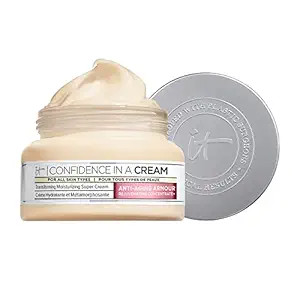 IT Cosmetics Confidence in a Cream Anti Aging Face Moisturizer - Improved Formula - Reverses 10 S... | Amazon (US)
